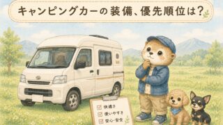キャンピングカーの装備、優先順位は？我が家が重視したもの・後から考えたもの