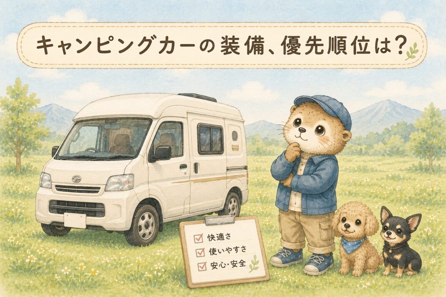 キャンピングカーの装備、優先順位は？我が家が重視したもの・後から考えたもの