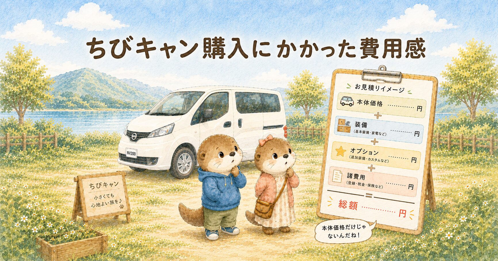 ちびキャン購入にかかった費用感｜本体価格だけではわからないキャンピングカーのお金の話