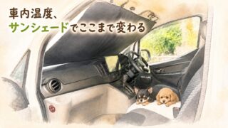 車のサンシェードおすすめはどれ？3タイプ使い比べた我が家の結論