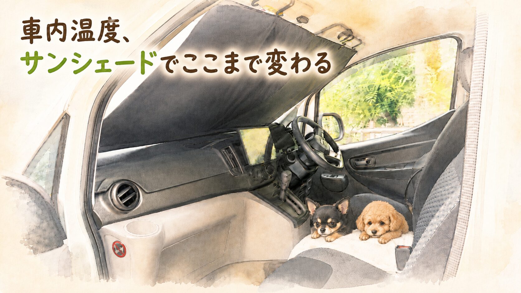 車のサンシェードおすすめはどれ？3タイプ使い比べた我が家の結論